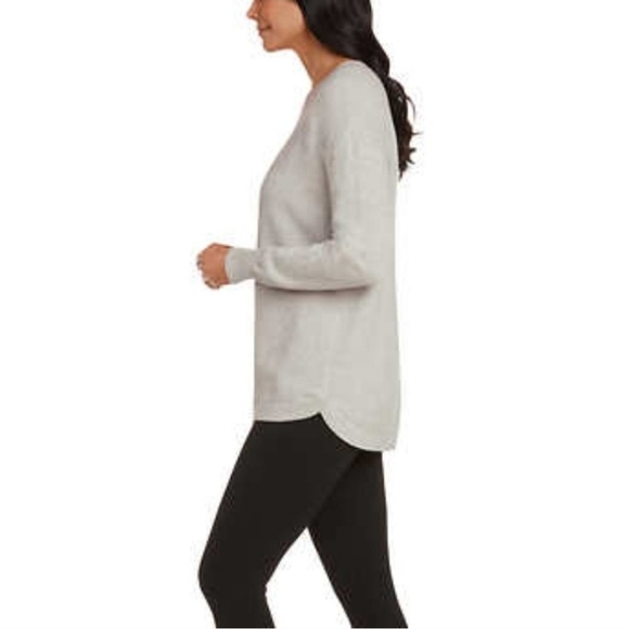 Matty M Honeycomb Sweater Grey Women's Size XL Cotton Neutral - Picture 11 of 12